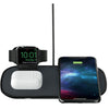 Mophie Premium 3-in-1 Wireless Charging Pad - Black Qi-Certified Wireless Fast Charging, Made For Apple Watch Certified, Charge your iPhone, Apple Watch and AirPods