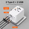 Worldplug 21W Universal Travel Adapter with 2 USB-A + 2 USB-C